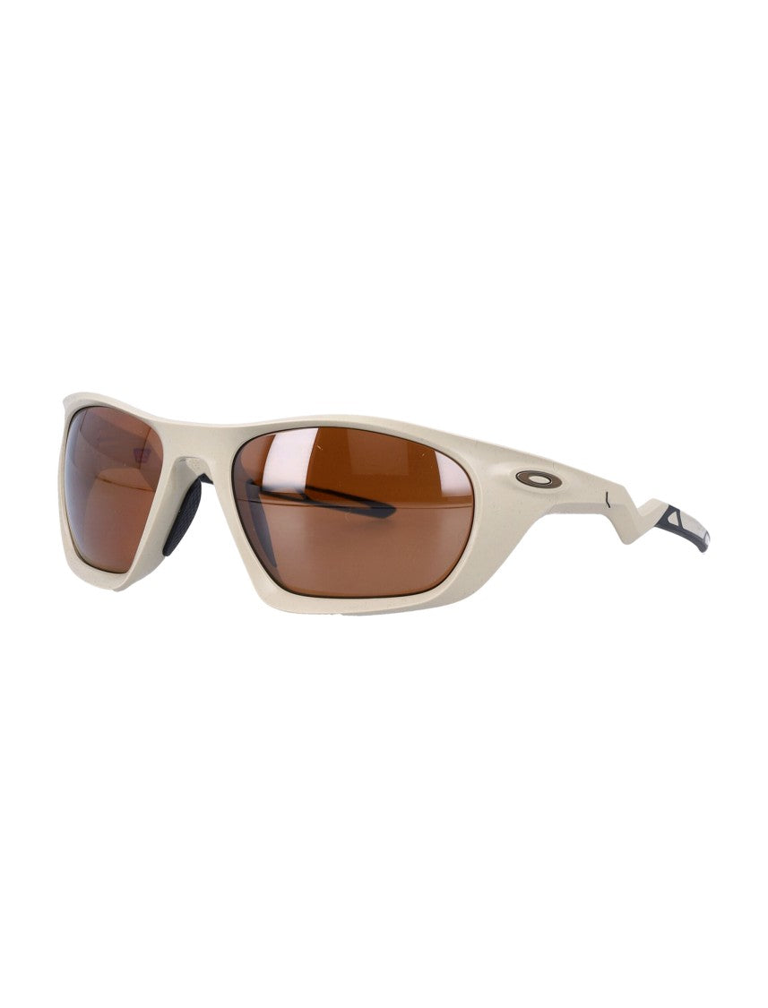 Oakley Lateralis Wraparound Beige Frame Sunglasses