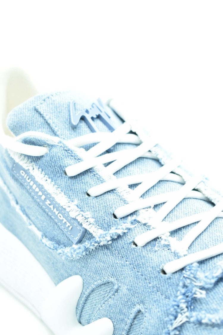 Giuseppe Zanotti Blue Denim Sneakers