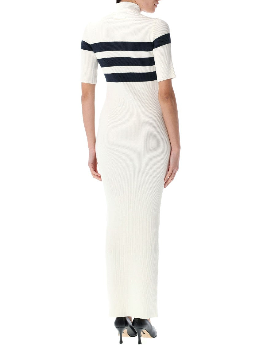 Jean Paul Gaultier Knitted Stripe Short Sleeve Dress