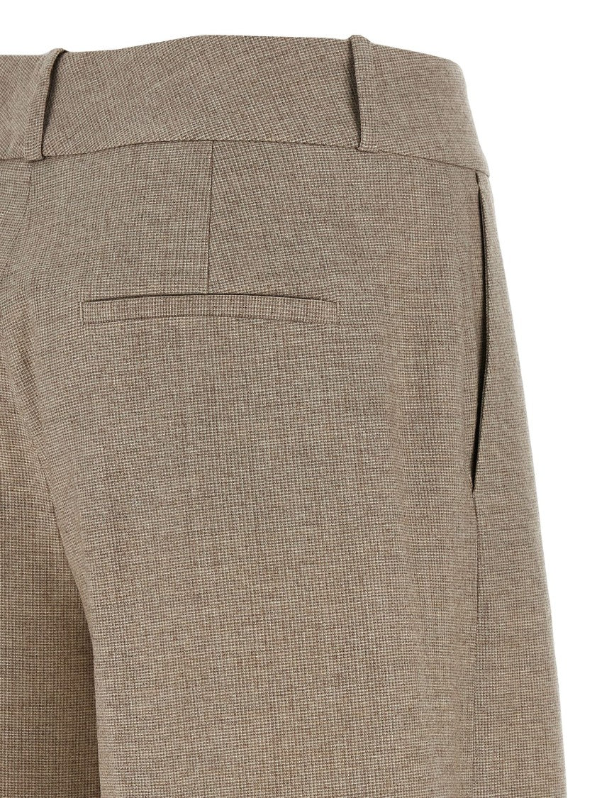 Peserico Micro Houndstooth Long Bermuda Shorts