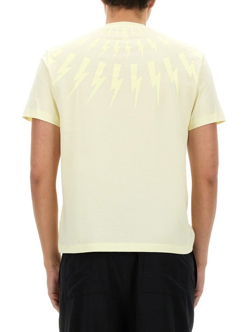 Neil Barrett Fairisle Thunderbolt T-Shirt