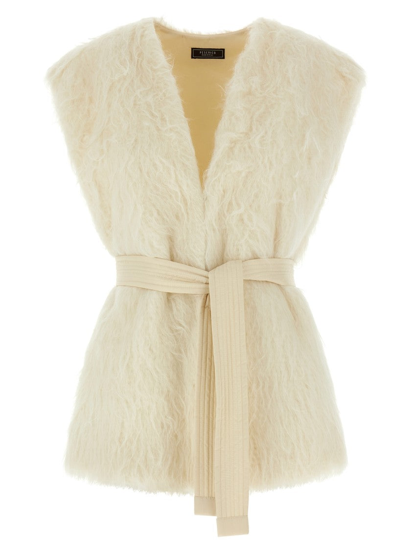 Peserico Long-Haired Alpaca Wool Vest