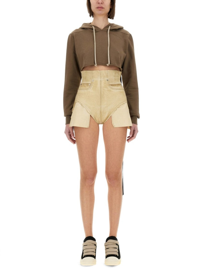 Drkshdw By Rick Owens Cropped Sweatshirt