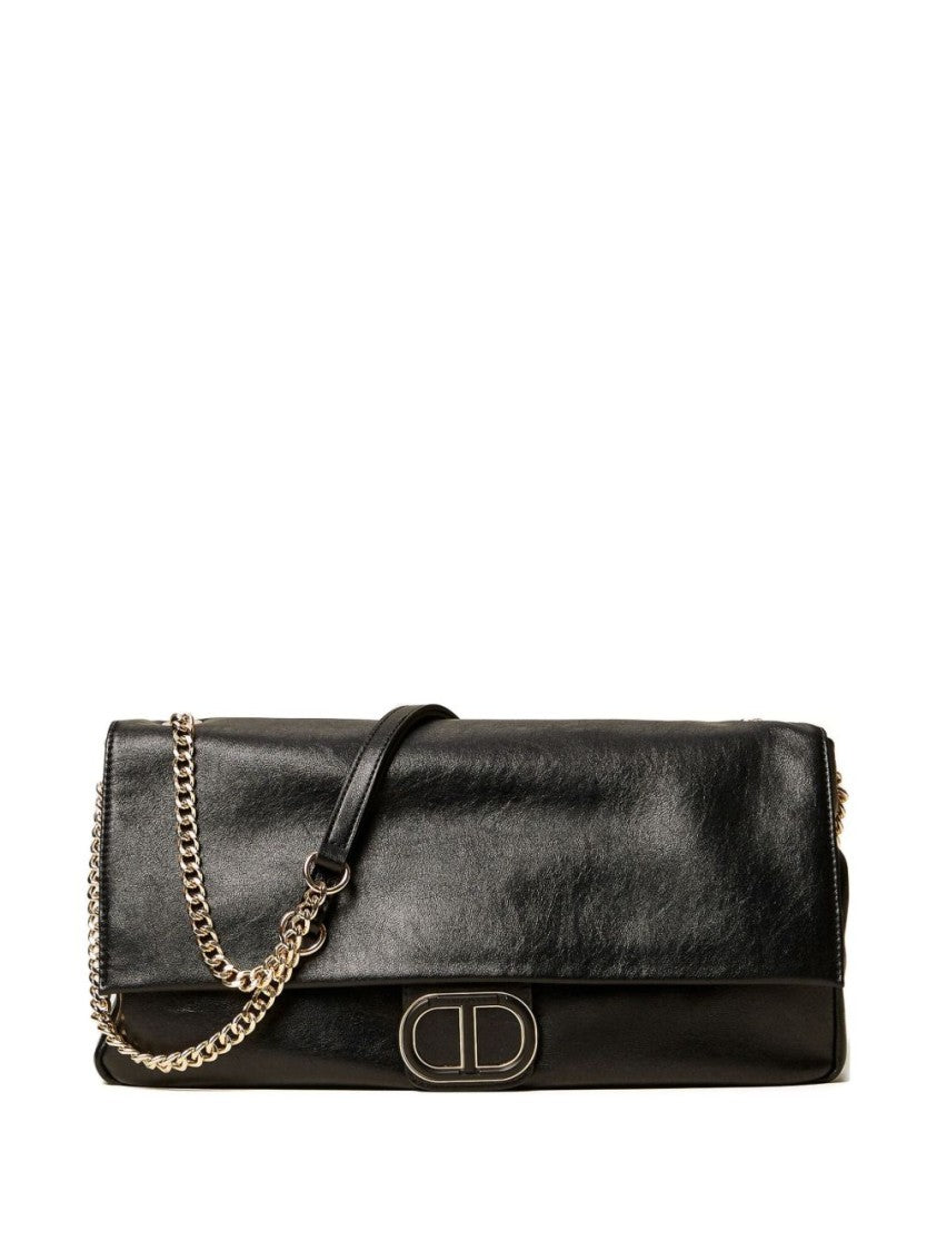 Twin-Set Structured Black Minimalist Bag With Timeless Appeal