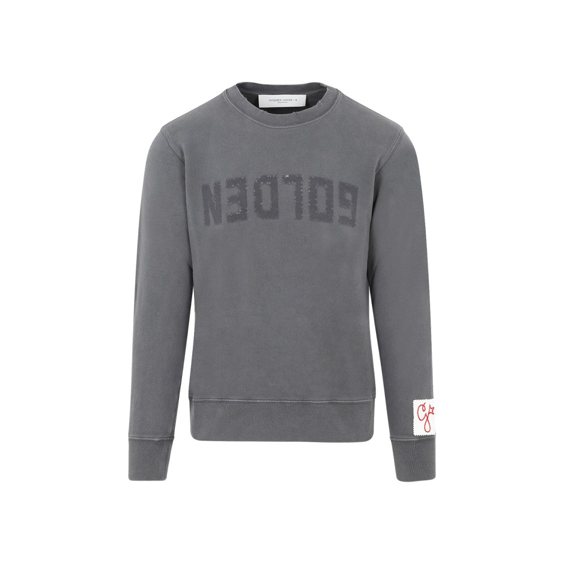Golden Goose Gray Cotton Golden Sweatshirt