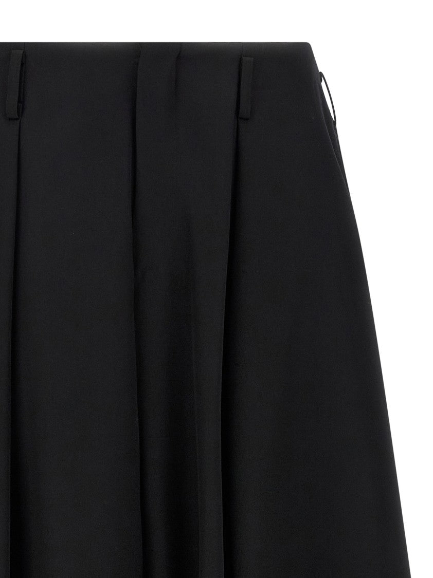 Comme Des Garçons Balloon Silhouette Extra Loose Leg Pants With Pin Tucks