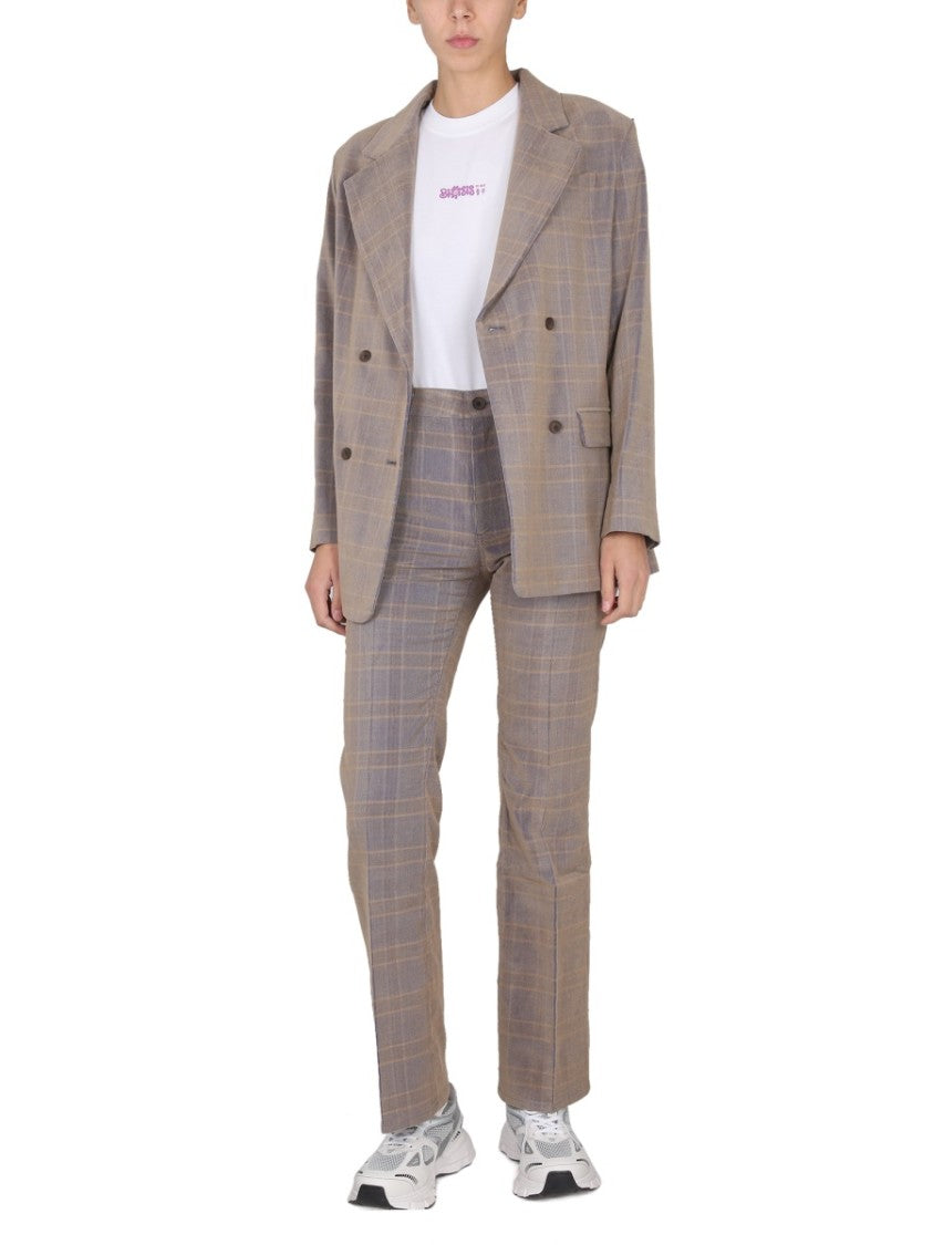 Mcq Double-Breasted Oversized Blazer With Mirror Lapels