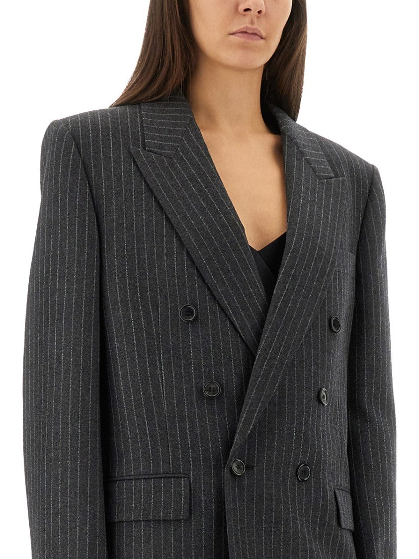 Saint Laurent Cassandre Double-Breasted Jacket
