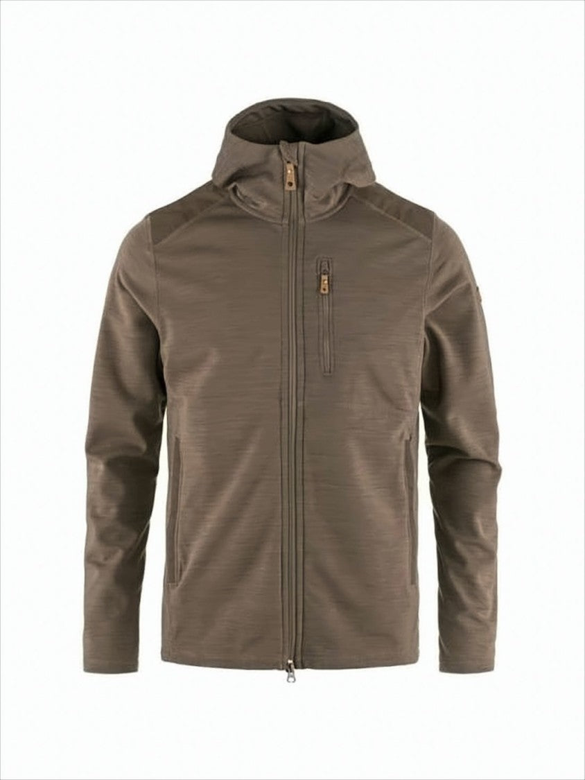 Fjallraven Kanken Minimalist Brown Padded Jacket With Hood