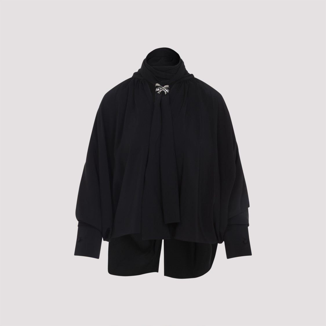 Max Mara Black Silk Leonida Blouse