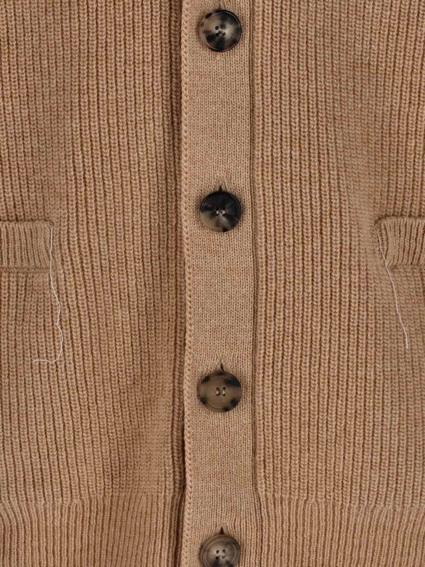 Ballantyne Wool Cardigan – Beige