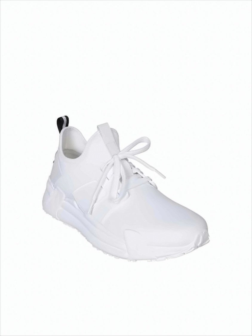 Moncler Sleek Neoprene And Leather Sneakers With Thick Rubber Sole