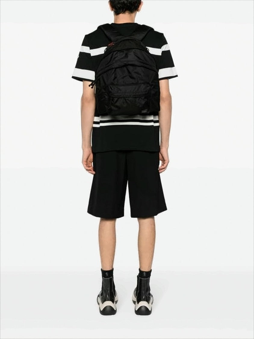 Porter Black Nylon Backpack With Spacious Compartment And Versatile Carrying Options