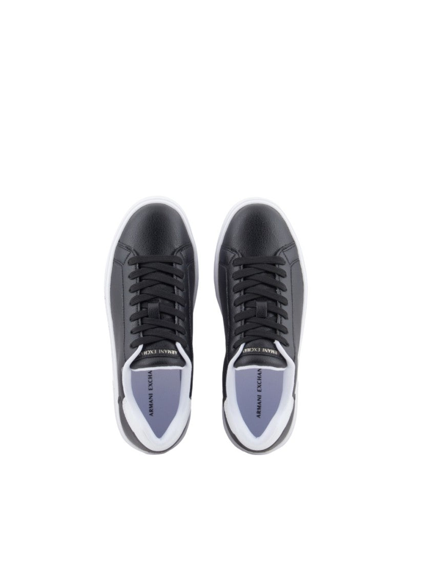 Armani Exchange White Leather Sneakers