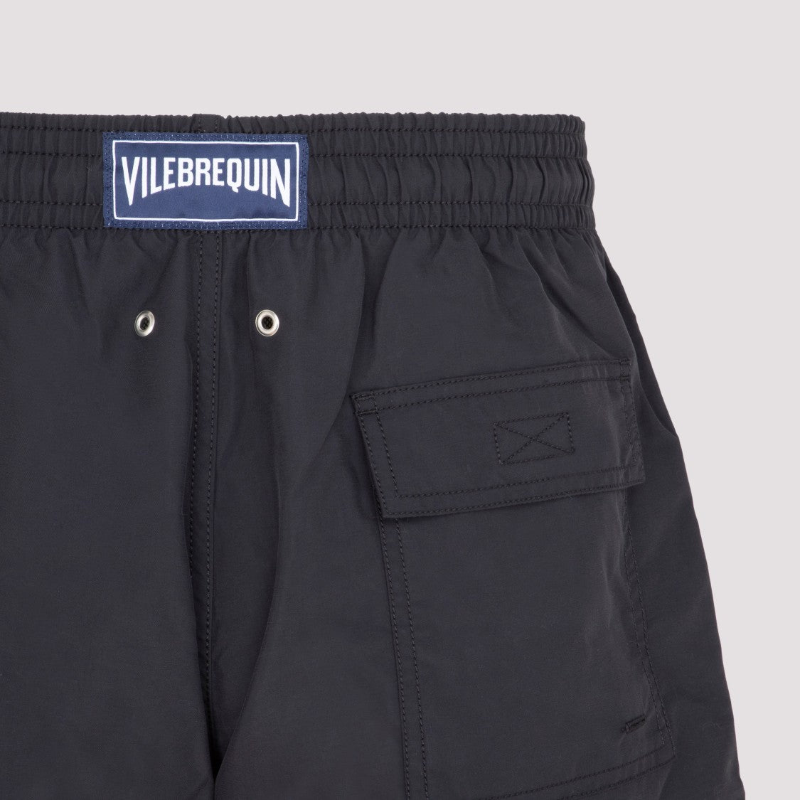 Vilebrequin Moorea Swim Shorts In Black Tech Fabric