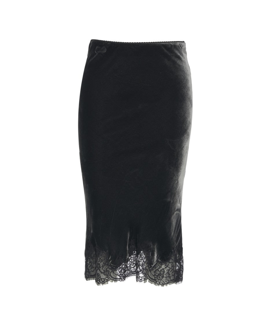 Herskind Tess' Velvet Midi Skirt