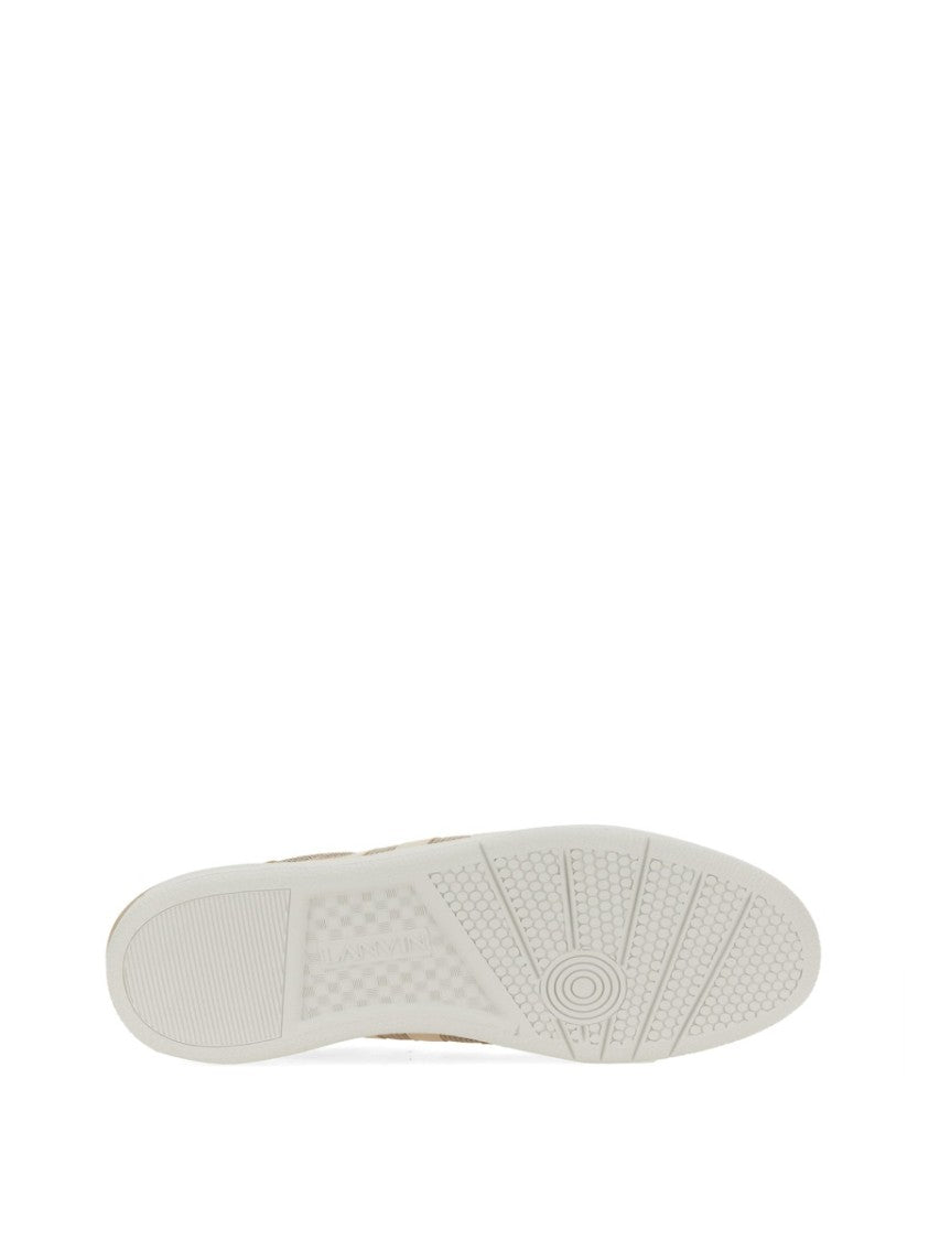 Lanvin "Clay" Textured Low-Top Sneakers With Cushioned Sole