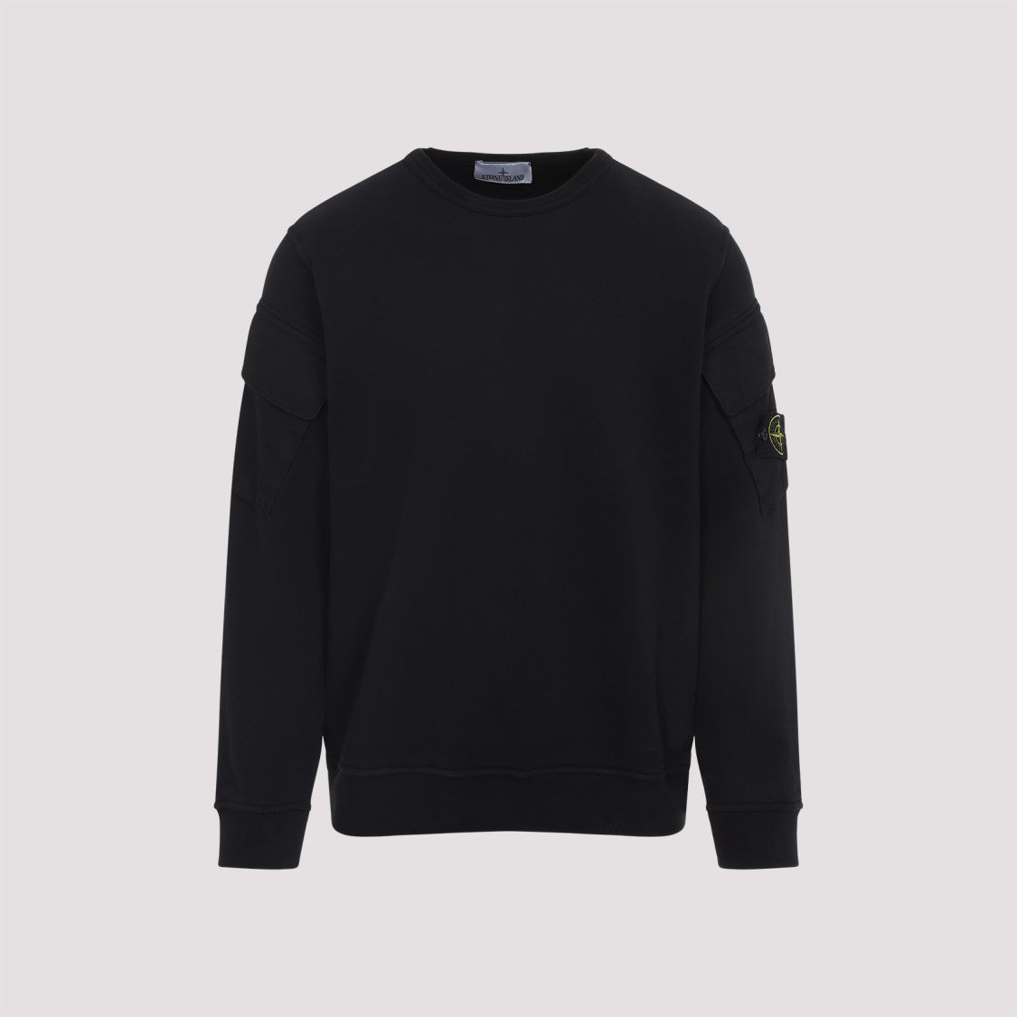 Stone Island Black Juniper Cotton Sweatshirt