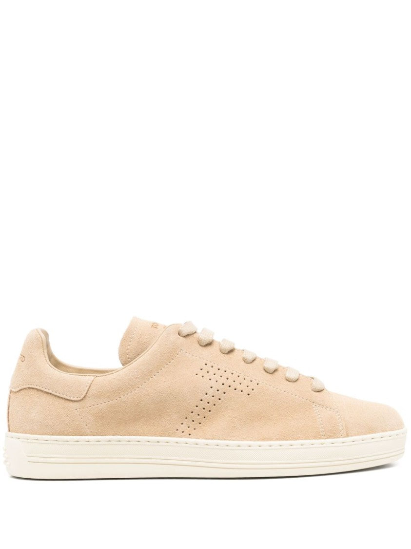 Tom Ford Sand Beige Suede Sneakers