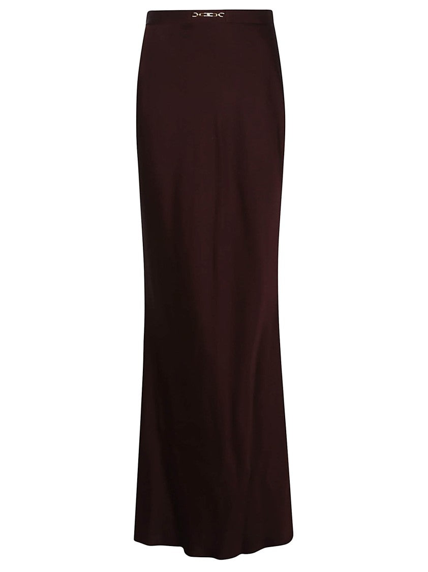 Elisabetta Franchi Satin Crepe Mermaid Skirt