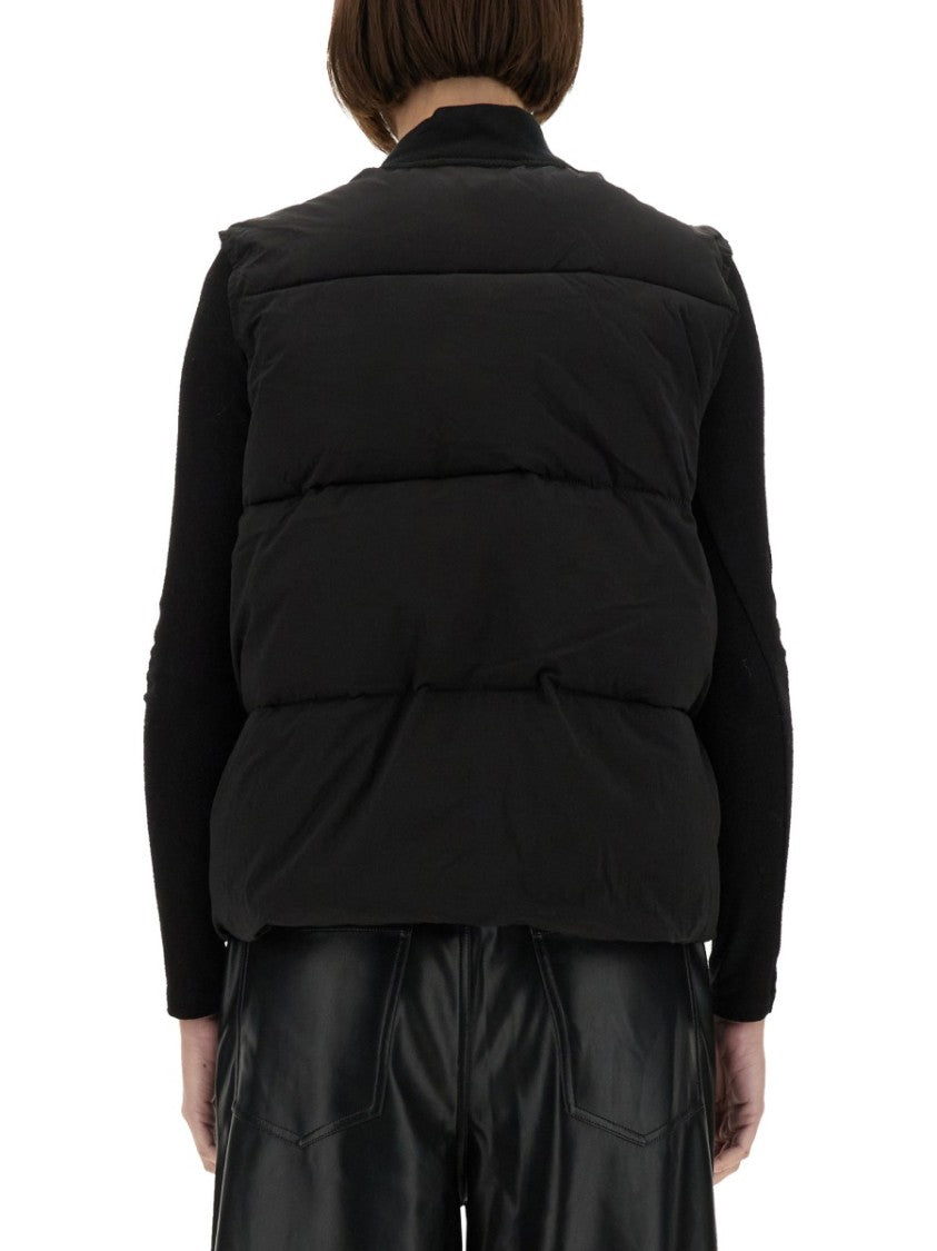 Alpha Industries Puffy Sleeveless Vest With High Collar