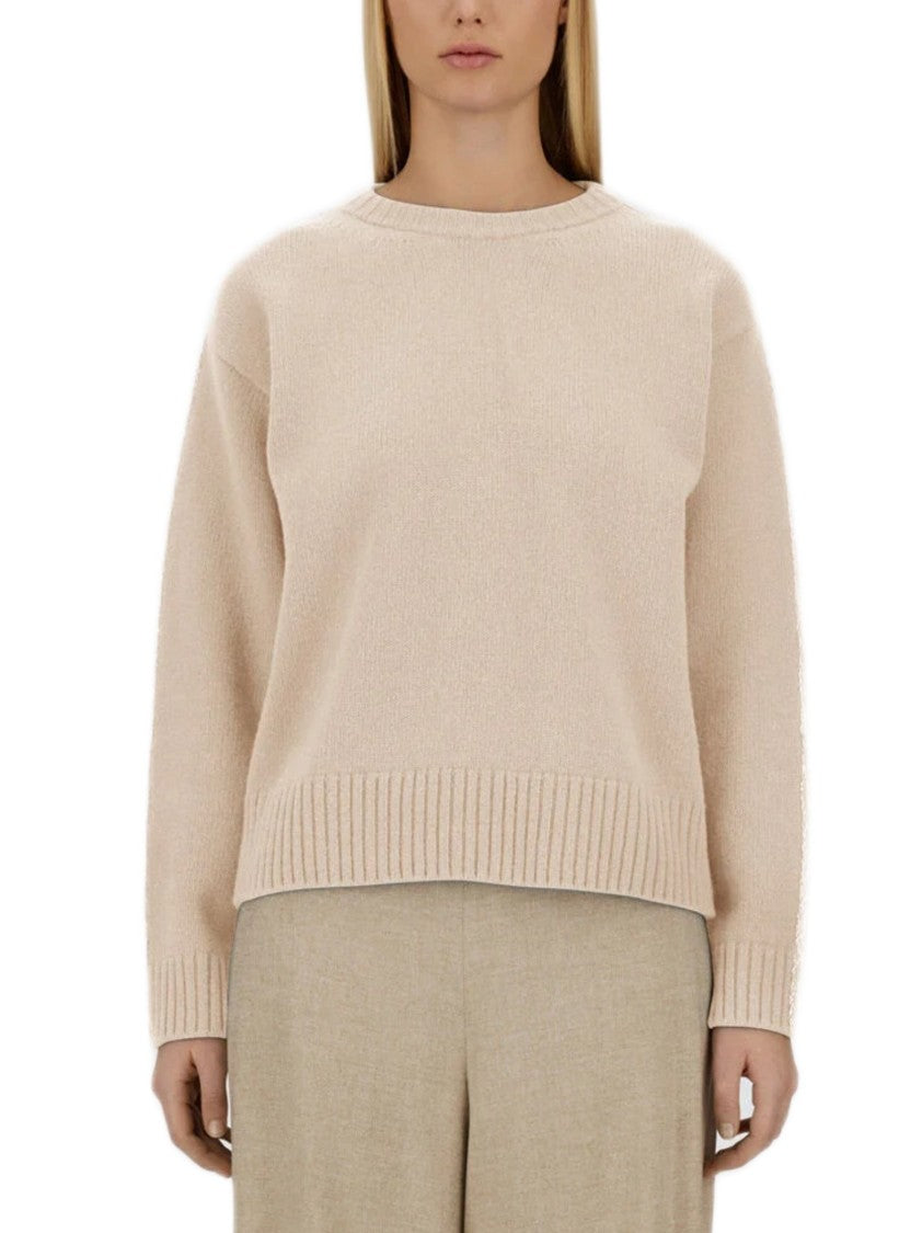 Herno Relaxed Fit Crewneck Sweater With Lurex Detailing