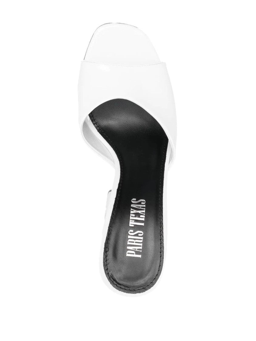 Paris Texas Open-Toe Mules With Mid-Height Block Heel