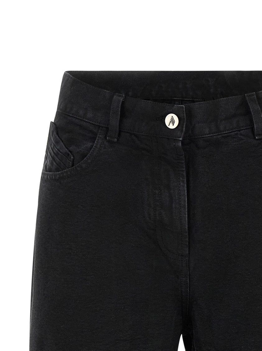 The Attico Garment-Dyed Cotton Denim Jeans