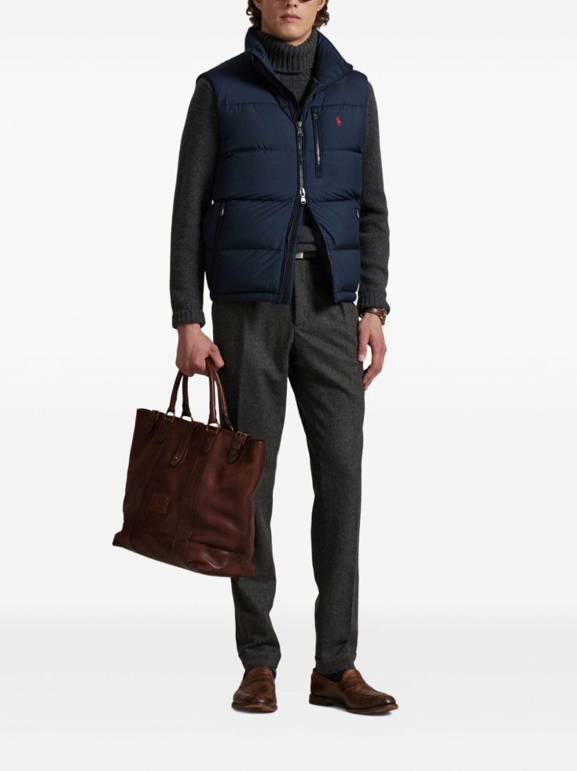 Polo Ralph Lauren Sleeveless Puffer Jacket With High Collar And Quilted Design