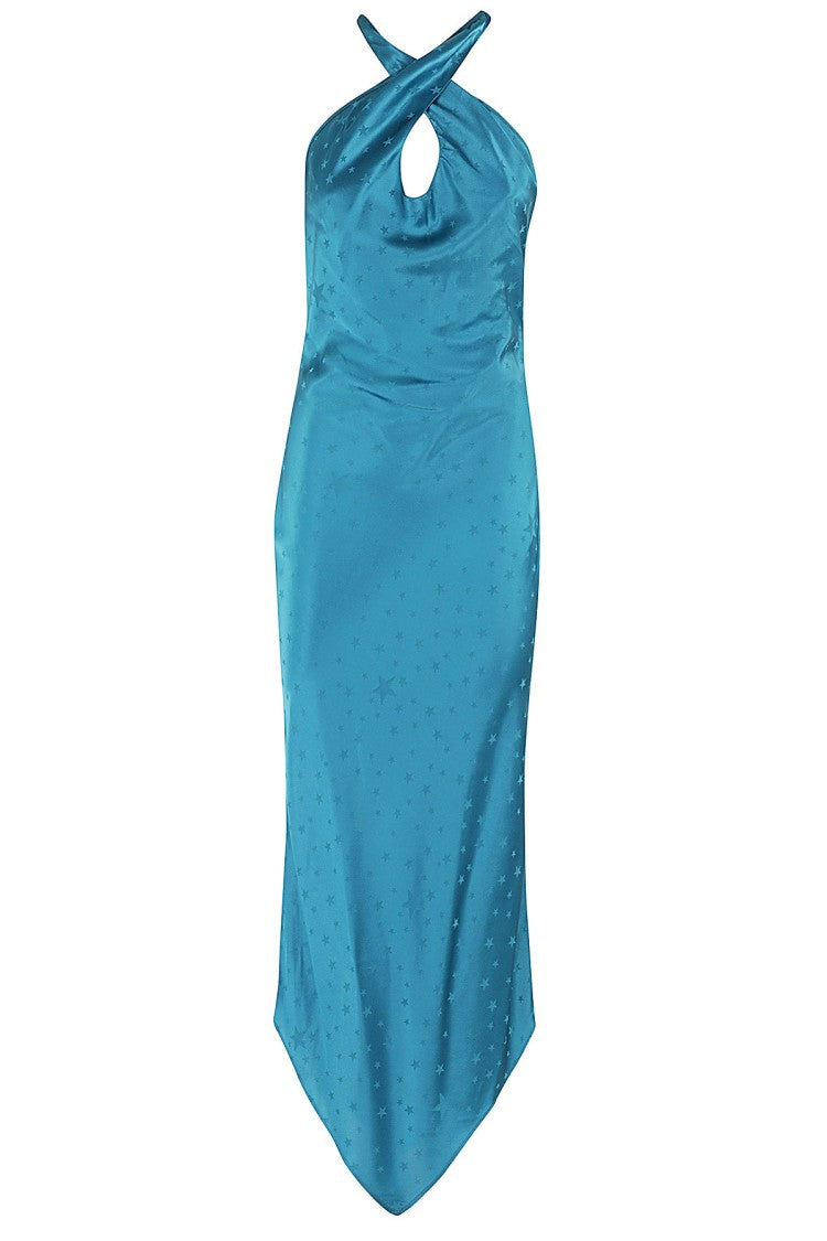 Amen Jacquard Satin Dress
