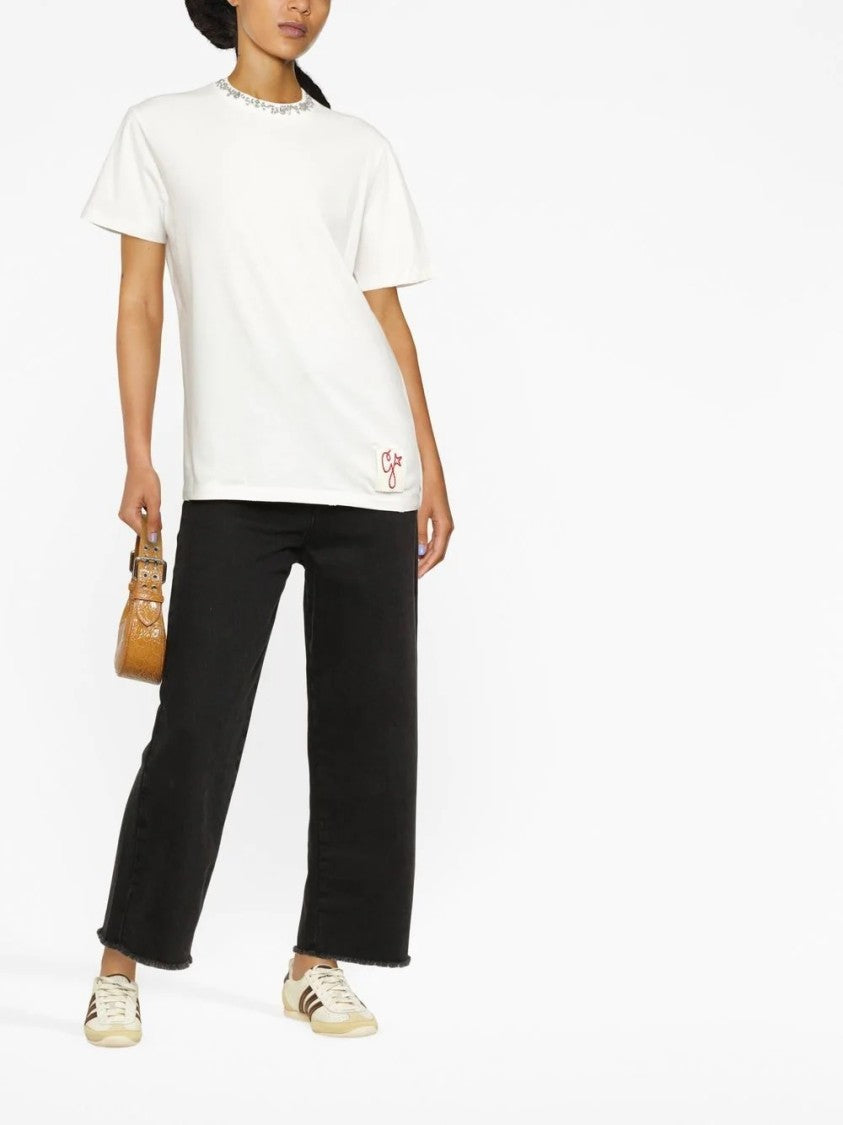 Golden Goose Regular Fit T-Shirt With Decorative Embellishment
