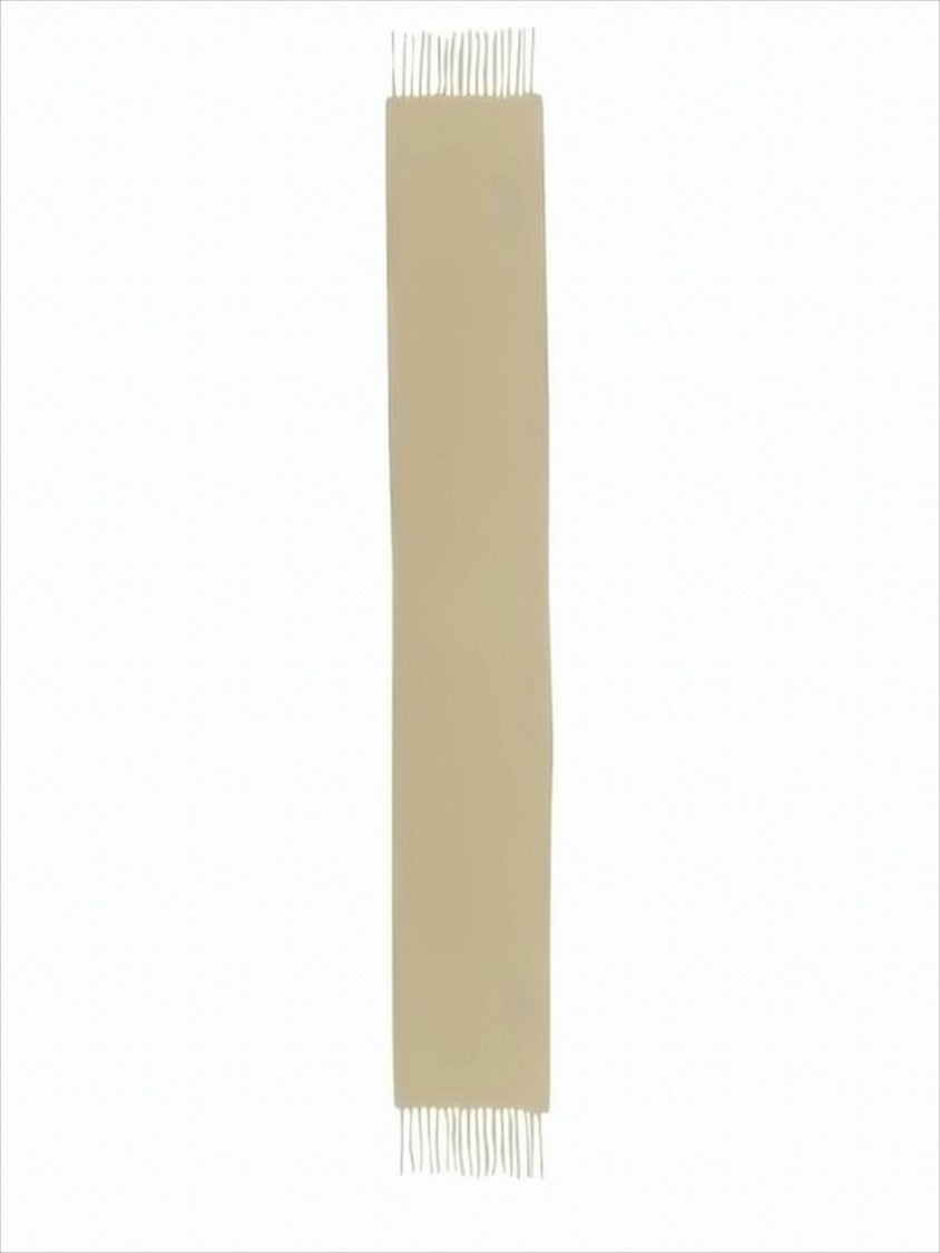 Jacquemus Fringed Rectangular Scarf With Minimalist Design