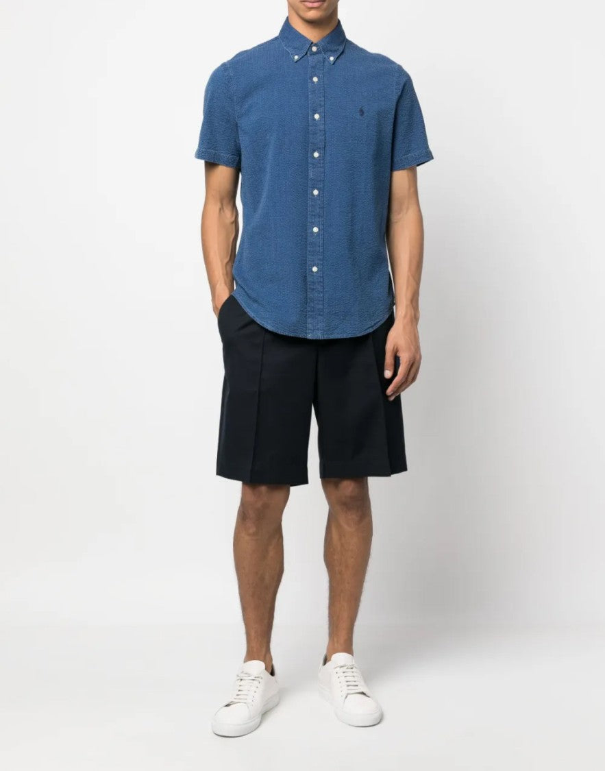 Polo Ralph Lauren Seersucker Logo Short Sleeve Shirt