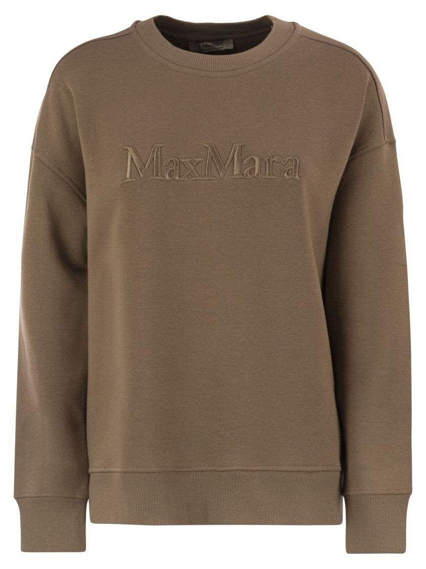 Max Mara Monza - Cotton Sweatshirt With Logo