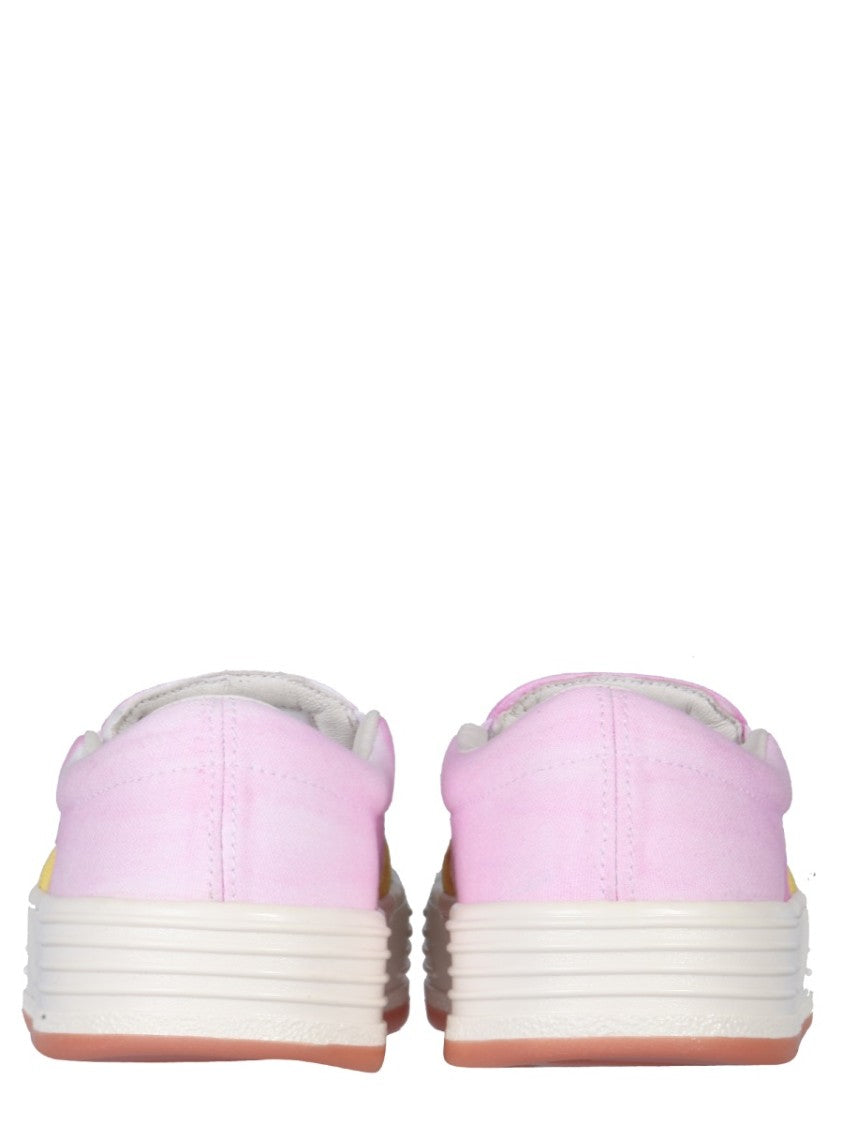 Palm Angels Suede Slip-On With Multicolor Gradient Design