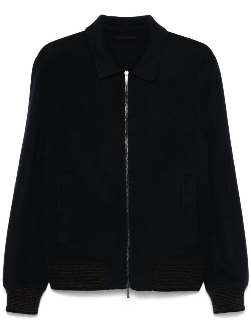 Peserico Zip-Up Bomber Jacket