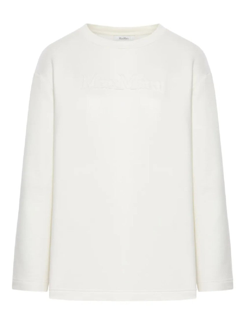 Max Mara Long-Sleeve Top With Embossed Logo Detail