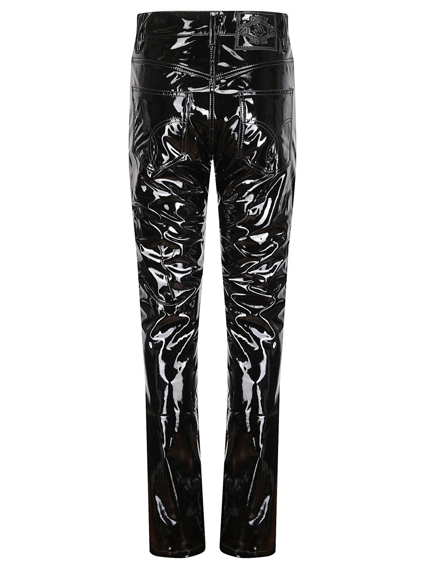 Fiorucci Women's Stretch Vinyl Straight Fit Trousers