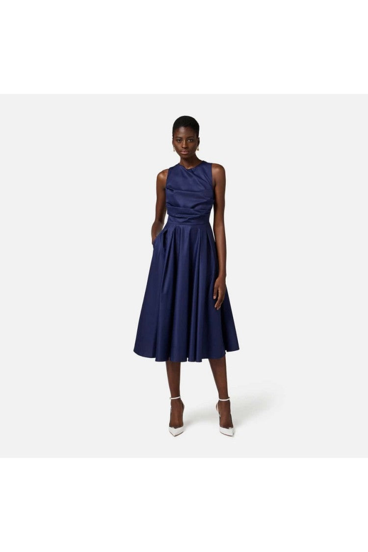 Elisabetta Franchi Draped Bodice Evening Dress