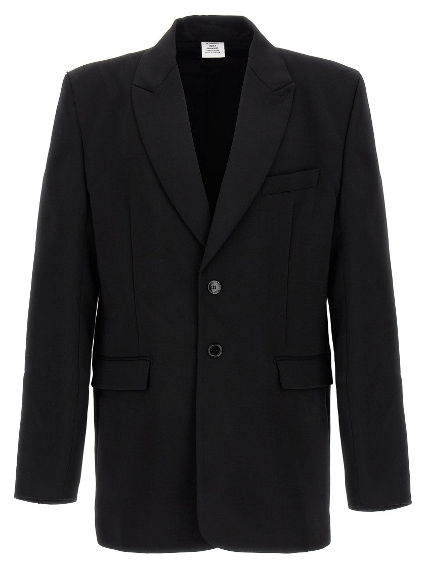 Vetements Logo Embroidered' Blazer