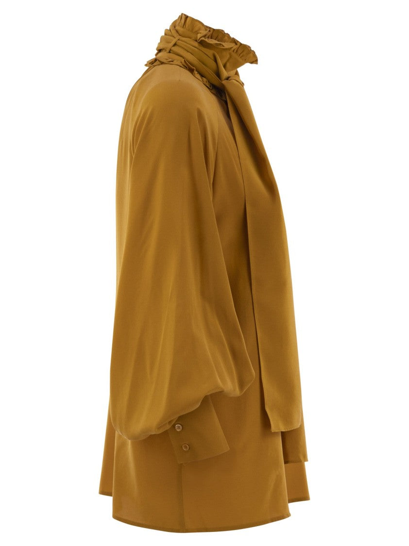 Max Mara Guido - Silk Shirt With Bow Tie