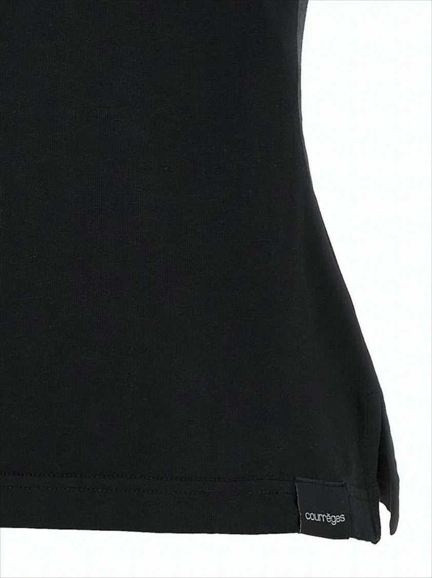 Courrèges Fitted Short-Sleeve T-Shirt With Subtle Logo Detail