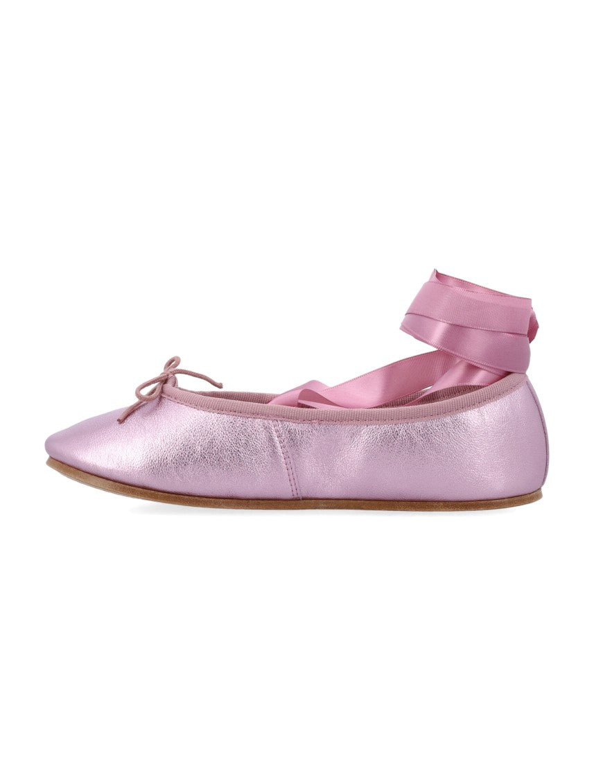Repetto Sophia Metallic Finish Ballet Flats