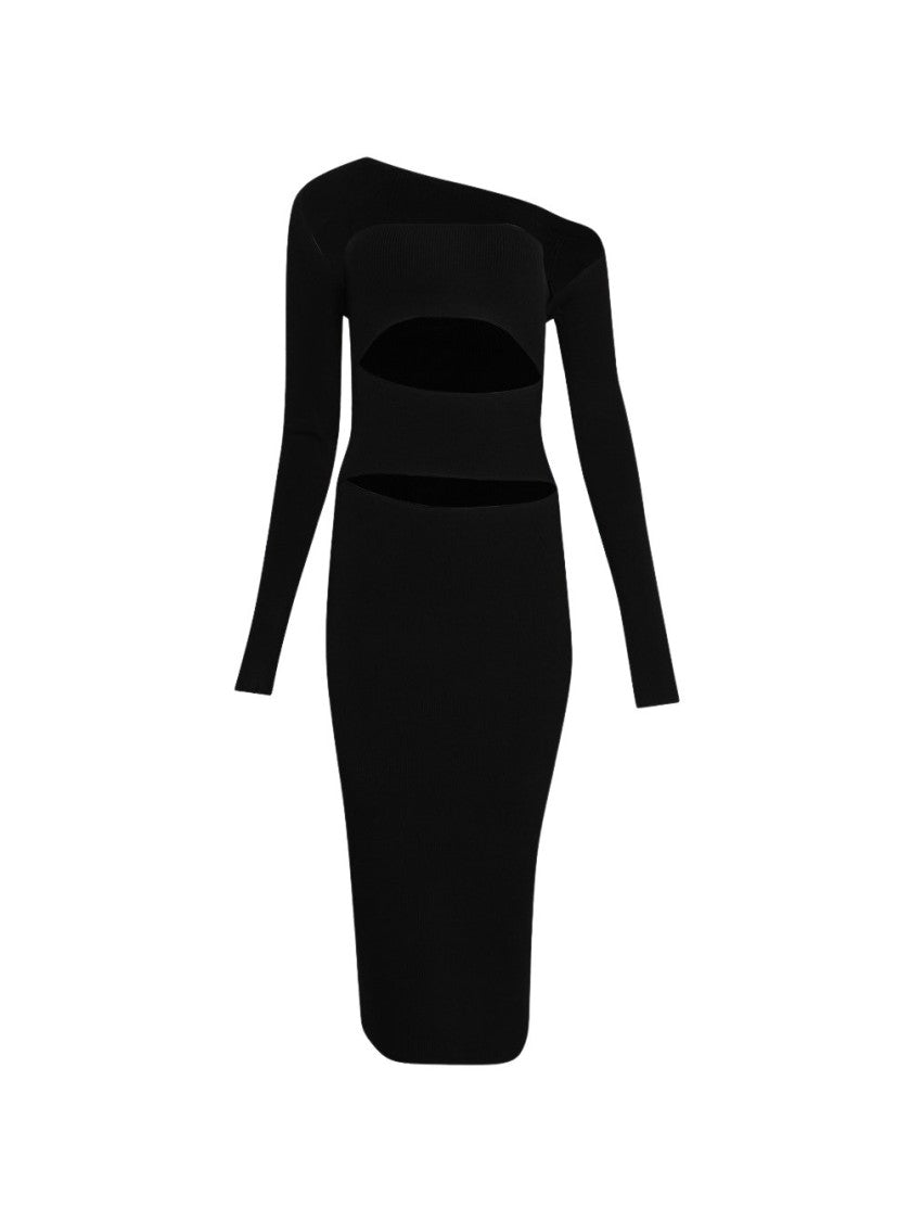 Christopher Esber Slashed Knit Shrug Dress