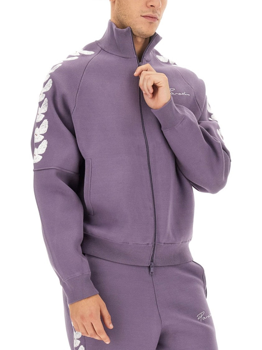 3.Paradis High Collar Full-Zip Sweatshirt