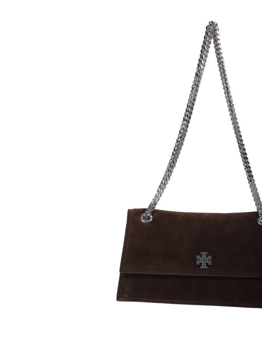 Tory Burch Turnlock Suede Shoulder Bag