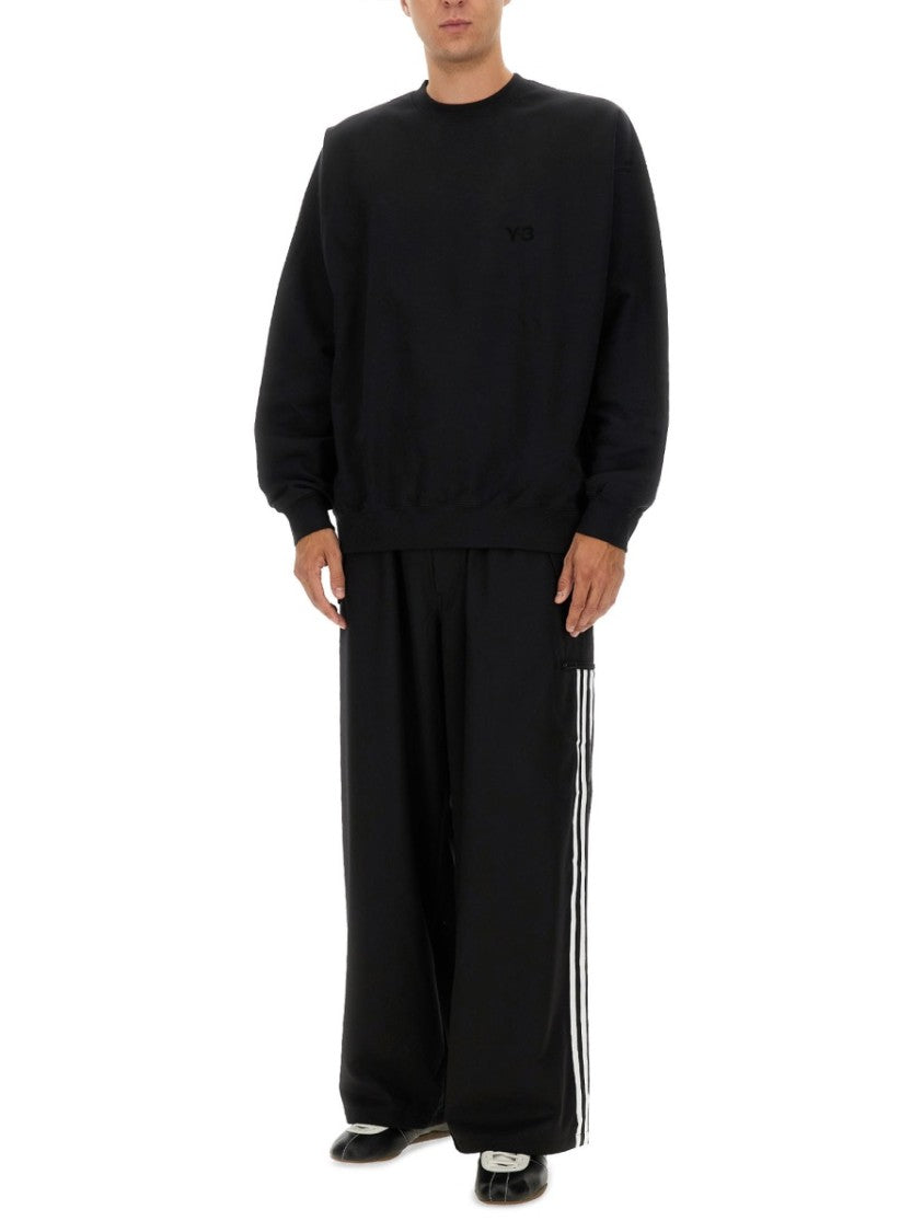 Y-3 Loose-Fitting Long-Sleeve Cotton-Polyester Jersey