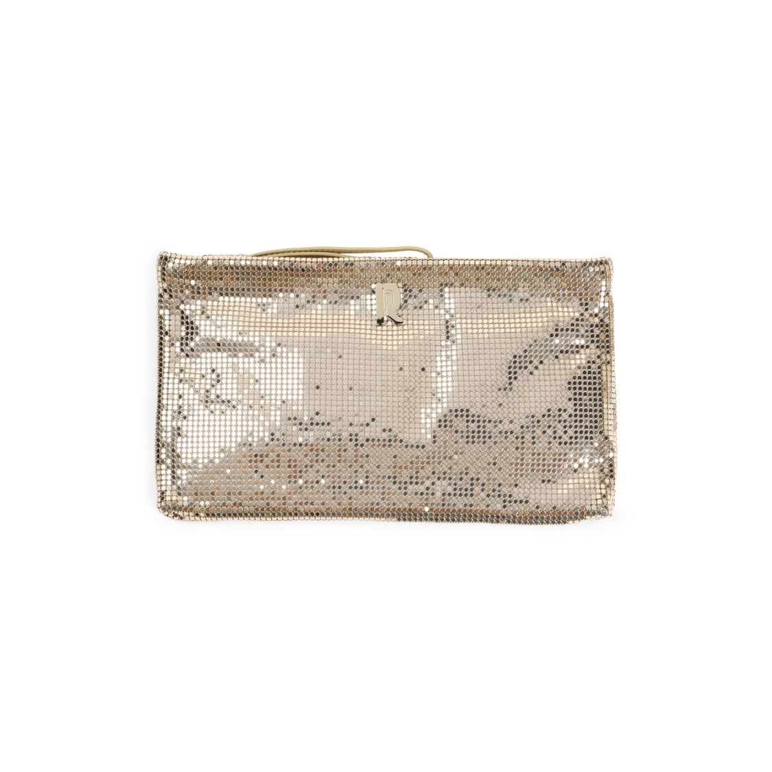Rabanne Gold Brass Pochette Handbag