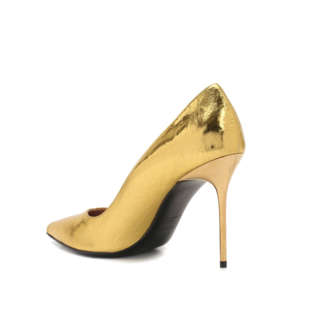 Balmain Gold Leather Pumps
