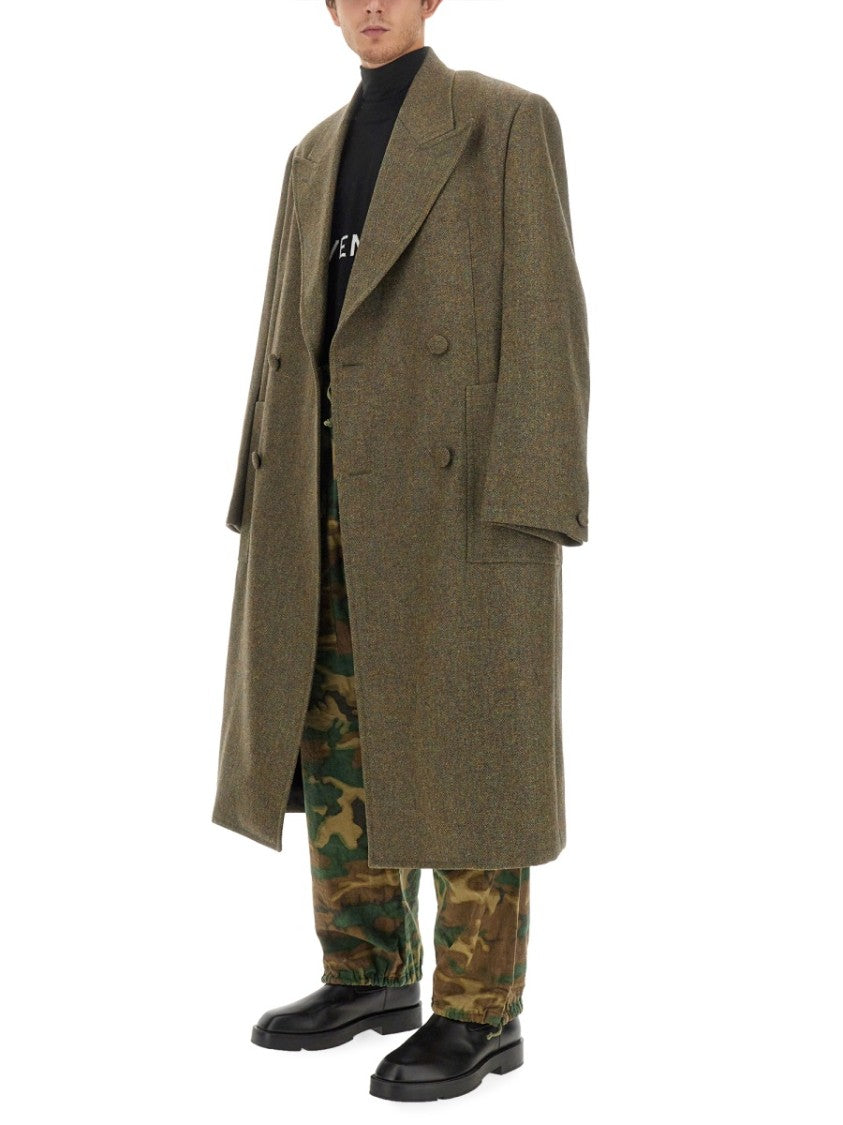Givenchy Double-Breasted Oversize Wool Coat